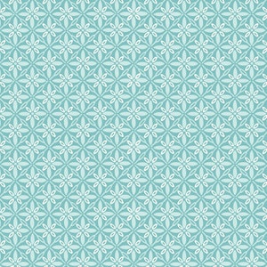 Tufted Basics Fabric - Kimberbell Designs for Maywood Studios - MAS9396-Q Aqua - 1/2 yard