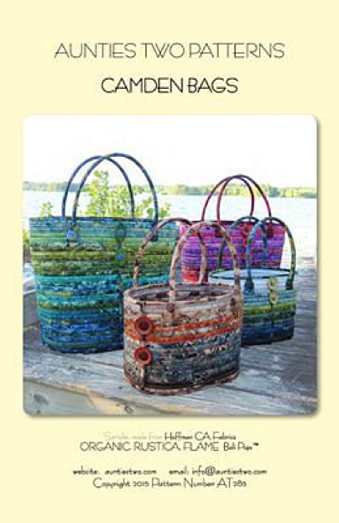 Camden Bags Pattern by Aunties Two Patterns AT285 Etsy