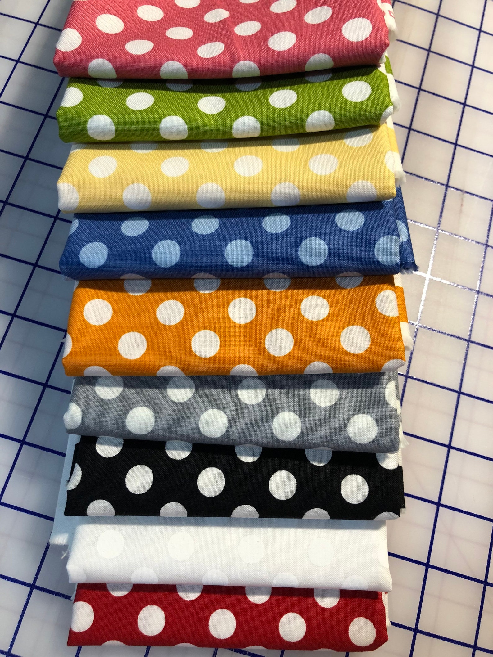 Dots Kimberbell Basics Fabric Half Yard Bundle 9 Fabrics Etsy