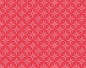 Tufted Star Kimberbell Basics by Kimberbell Designs - MAS9396-R Red - 1/2 yard