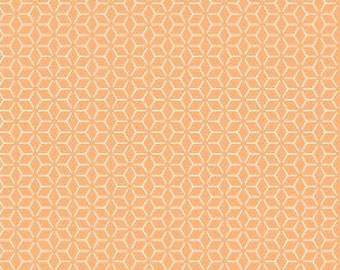 Connected Stars KimberBell Basics by Kimberbell Designs for Maywood Studios - MAS8254-O Orange - 1/2 yard