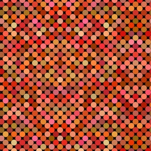 Dots - Colorful Collection by Jason Yenter for In The Beginning Fabrics - 6COL-2 Orange - 1/2 yard