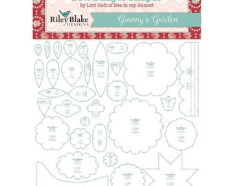 Granny's Garden Sew Simple Shapes by Lori Holt for Riley Blake - ST-2674 - Includes 32 Templates