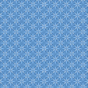 Tufted Basics Fabric - Kimberbell Designs for Maywood Studios - MAS9396-B Blue - 1/2 yard