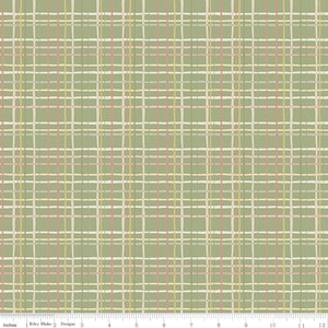 Love Me More by Lisa Audit for Riley Blake Designs - Plaid C15634 Green - 1/2 yard