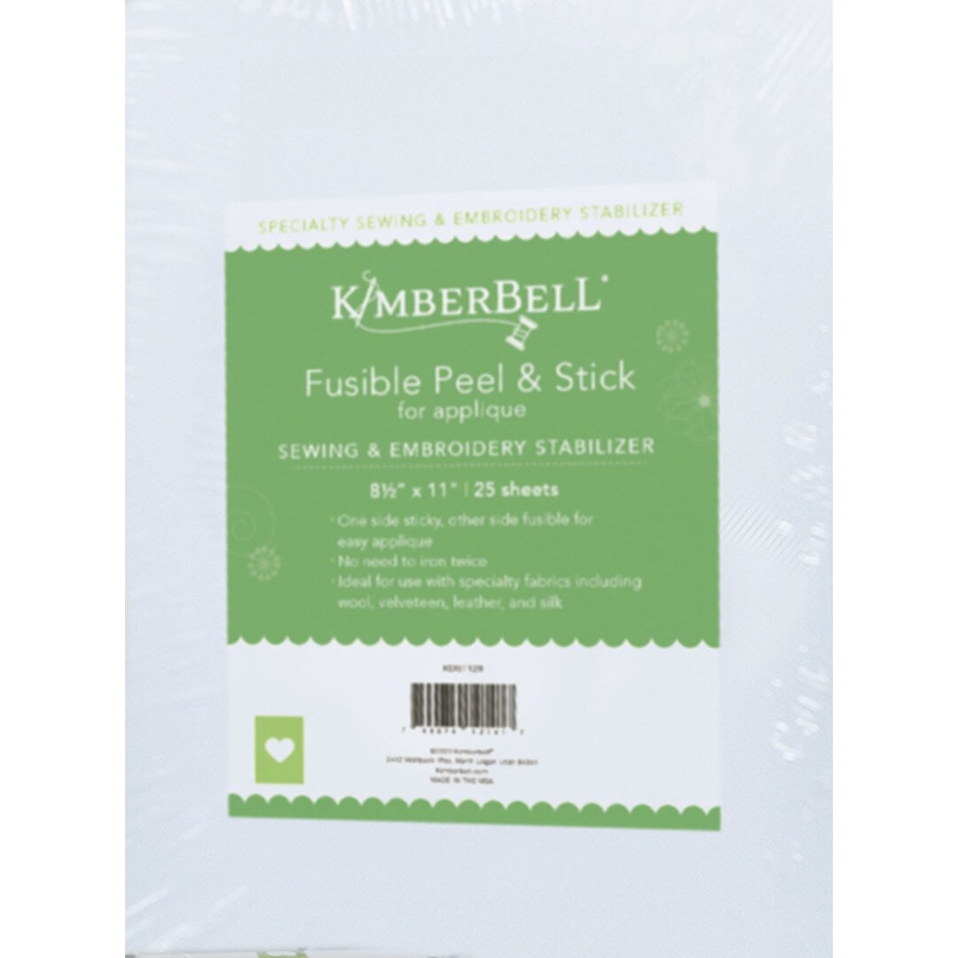 Fusible Peel & Stick Embroidery Stabilizer by Kimberbell Designs