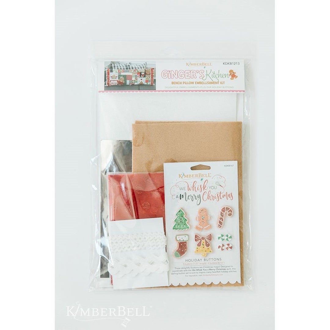 Ginger's Kitchen Bench Pillow Embellishment Kit by Kimberbell Designs
