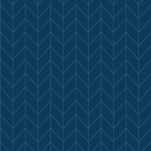 Chevron Basics Fabric - Kimberbell Designs for Maywood Studios - MAS8258-N Navy - 1/2 yard