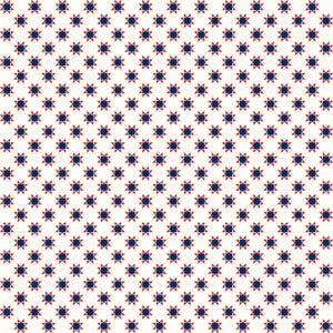 Tiny Quilt Stars - Star-Spangled Beauty by Kimberbell Designs for Maywood Studio - MAS10845-E Soft White - 1/2 yard