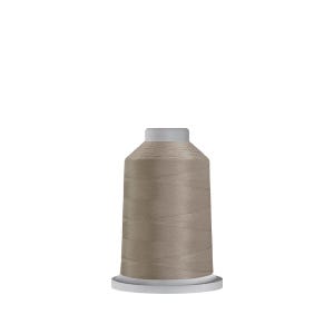 May include: A spool of beige thread, ideal for sewing and embroidery projects. The thread is wound around a cylindrical core and sits on a white base. The thread has a smooth, even texture, and the color is a neutral tone.