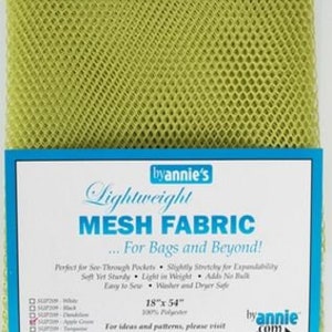 Lightweight Mesh Fabric 18" x 54" - Patterns by Annie's PBASUP209-Apple Green