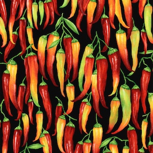 Lollie Snacks - Peppers Please by Freckles and Lollie - FLOFLLS-D38-Z - 1/2 yard