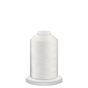 May include: A white spool of thread on a white plastic bobbin.