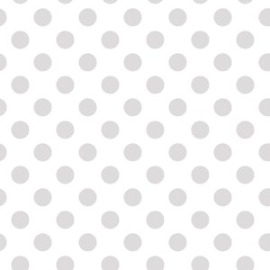 Dots KimberBell Basics Fabric - Designer Kim Christopherson for Maywood Studios - MAS8216-WW White on White - 1/2 yard