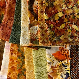 Autumn Celebration Half Yard Bundle by Jason Yenter for In The Beginning Fabrics - 15 Prints