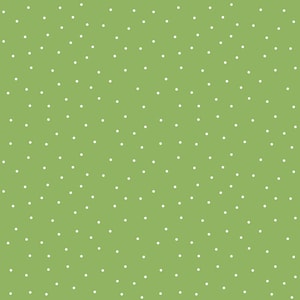 Tiny Dots Basics Fabric - Kimberbell Designs for Maywood Studios - MAS8210-GW Green-White - 1/2 yard