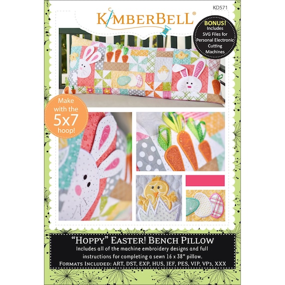 Kimberbell Be My Valentine Bench Pillow Machine Embroidery CD KD515