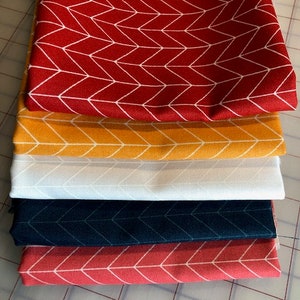 Chevron Refreshed Basics Fabric by Maywood Studio for Kimberbell Designs - Fat Quarter Bundle - 5 fabrics