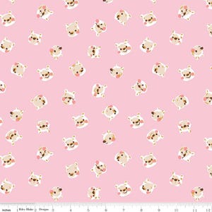 Pooh Brain Pink - 100 Aker Woods Collection by Jill Howarth for Riley Blake Designs - C15174-PINK - 1/2 yard