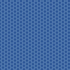 Honeycomb Basics Fabric - Kimberbell Designs for Maywood Studios - MAS8256-B Blue - 1/2 yard
