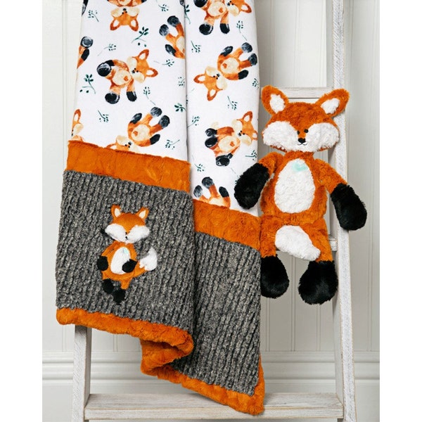 Cuddle Buddies Kit for Felix the Fox by Kimberbell Designs with Shannon Fabrics - Size 29" x 43"