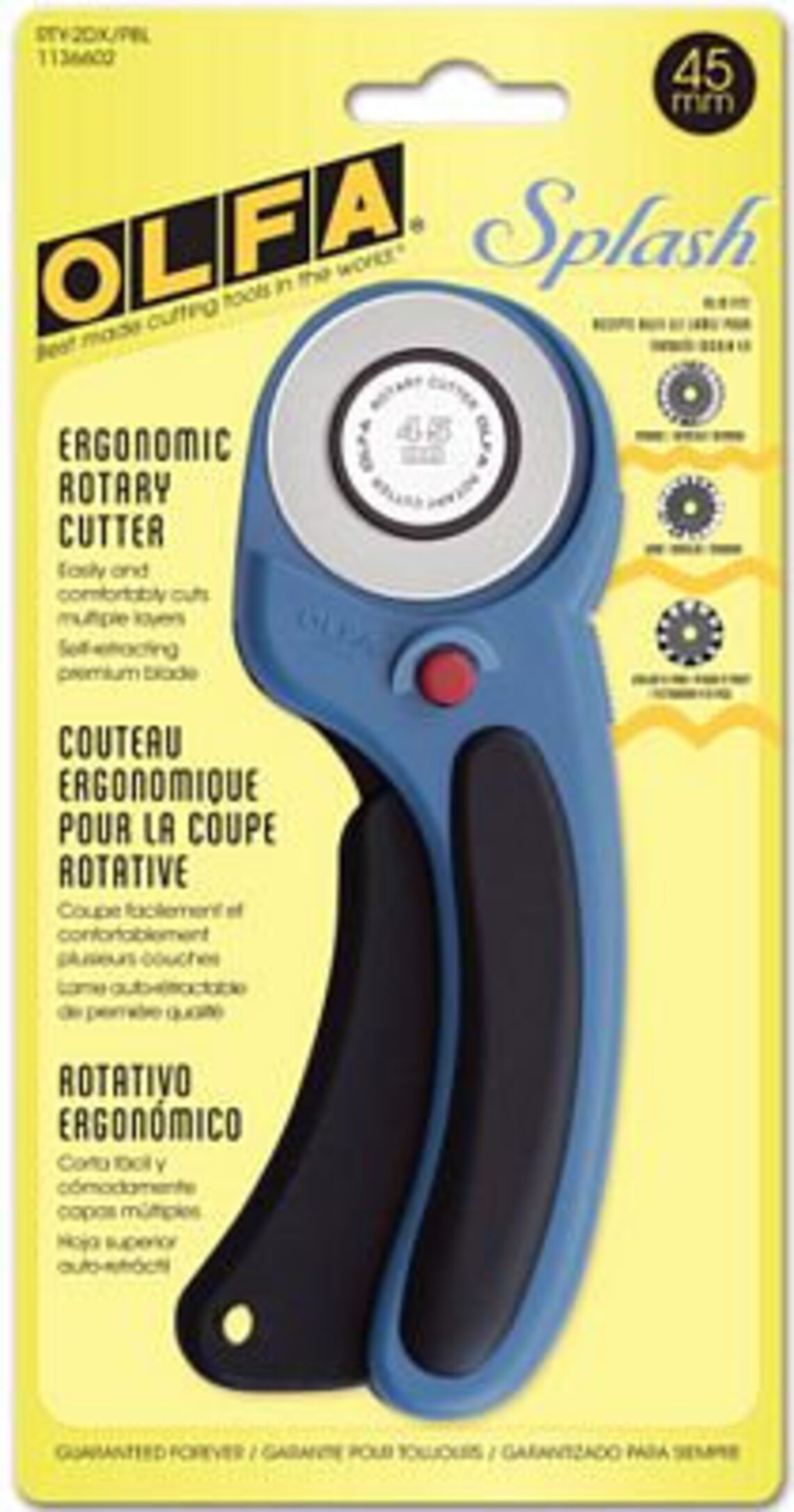 Olfa Splash Ergonomic Rotary Cutter 45mm RTY2DX/PBL Etsy