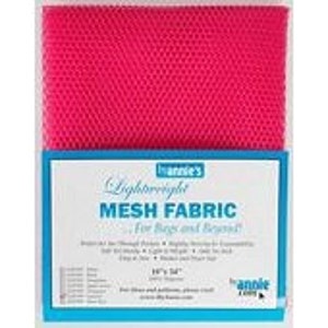 Lightweight Mesh Fabric 18" x 54" - Patterns by Annie's, PBASUP209-Lipstick - Pink