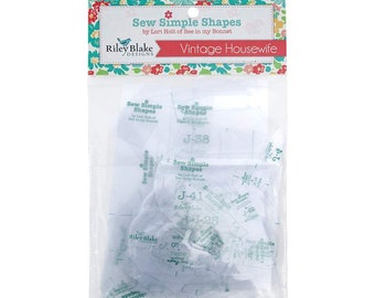 Vintage Housewife Sew Simple Shapes by Lori Holt for Riley Blake - ST-14753 - Includes 43 Templates