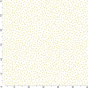 Confetti-Metallic-White/Gold - Celebration Collection by Maywood Studio for Kimberbell Designs - MASM9200-W White - 1/2 Yard