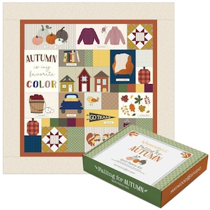 Falling for Autumn Quilt Fabric Kit by Kimberbell Designs - 40&quot; x 40&quot; No BOX
