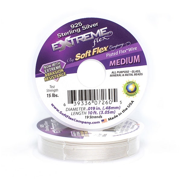 Softflex Silver Coloured Extreme Flex Beading Wire