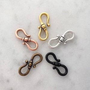 5 Pieces, Classic "S" Clasp, Tierra Cast, 5 colours.