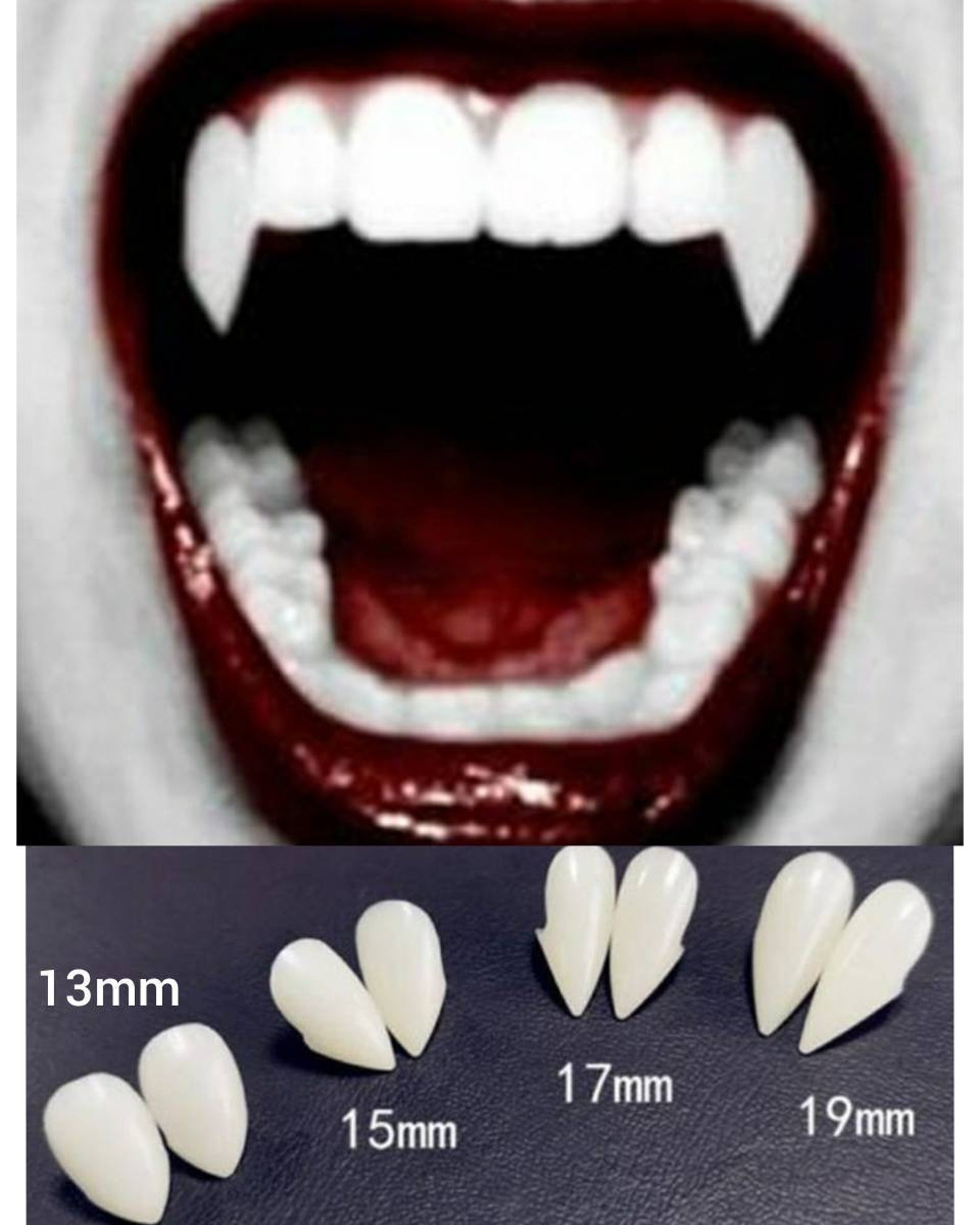 New Vampire Fangs kit with molding beads custom fit Costume Etsy
