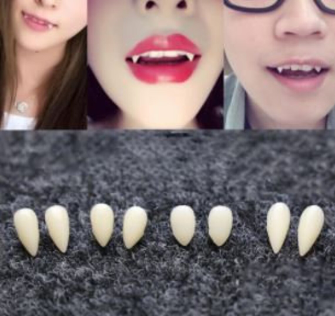 New Vampire Fangs kit with molding beads custom fit Costume Etsy