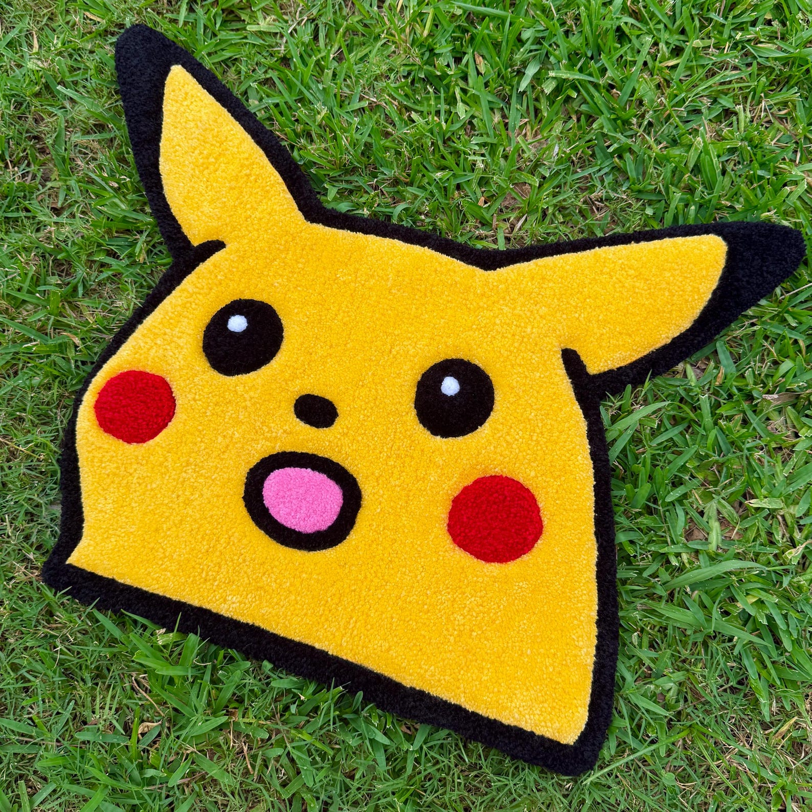 Surprised Meme Anime Rug - Hand Tufted Rug, Custom Kawaii Home Decor ...