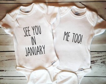 twin announcement etsy