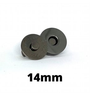 Round Double Rivet Magnetic Snap Closure Fastener Button Purse Clasp Bag  Sewing 10 14 17 20mm Silver Gold Bronze Gunmetal Black 