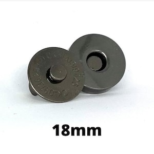 10mm / 14mm / 18mm Sew on Magnetic Snaps / Closures / Buttons 