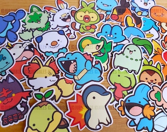 Holographic Pokemon Stickers - Etsy Holographic Pokemon Stickers - Etsy