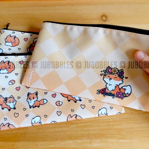 Fox Pencil Case Etsy