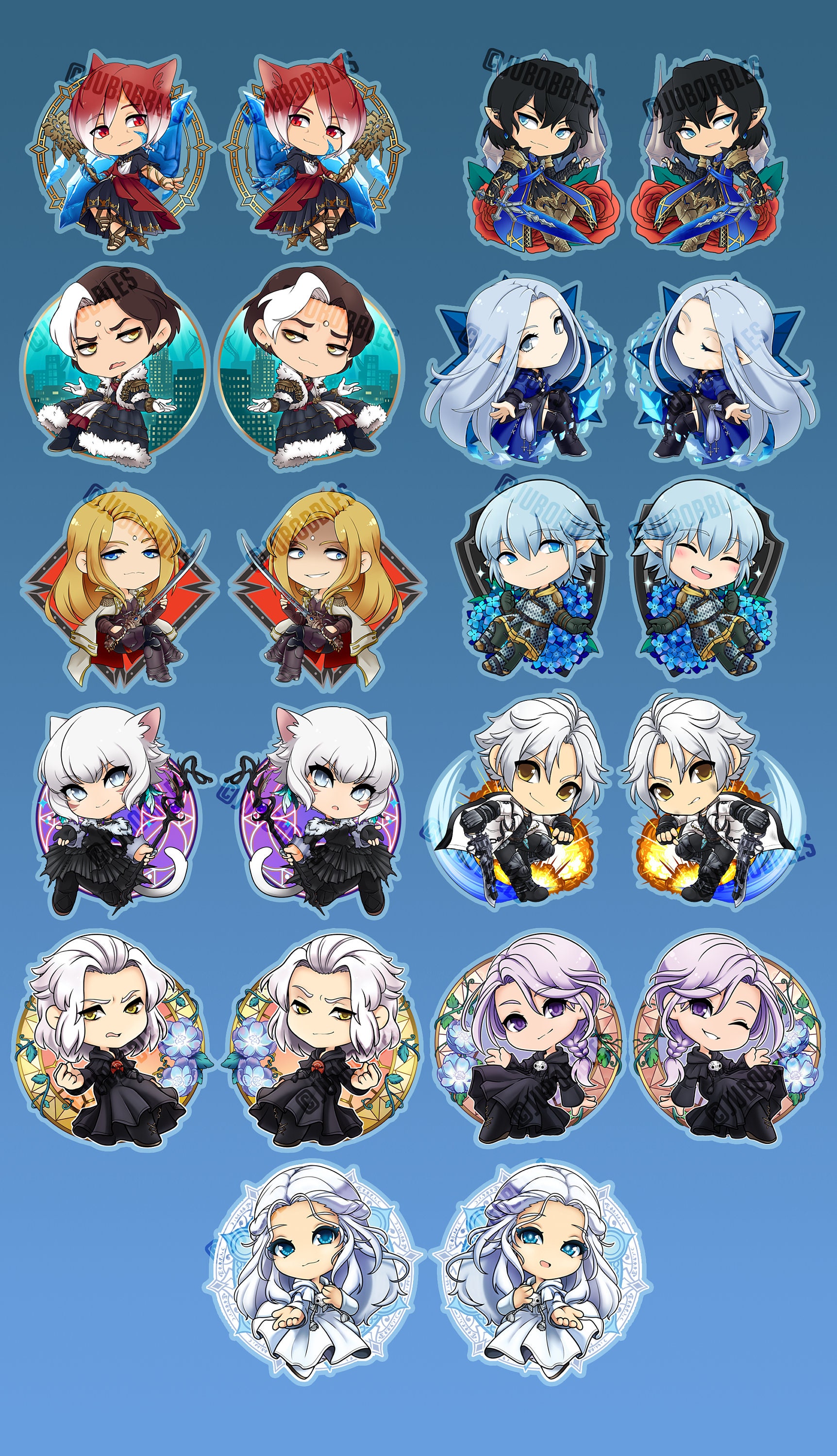 Final Fantasy XIV 2 Acrylic Charms FFXIV Aymeric - Etsy Norway