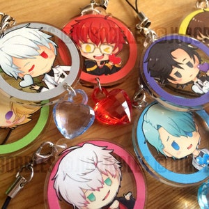 Mystic Messenger Charms | Romance Cute Kawaii Gift Keychain Dating Sim 707 Saeran Saeyoung Jumin Han Yoosung V Luciel Zen Jaehee Ray Unknown