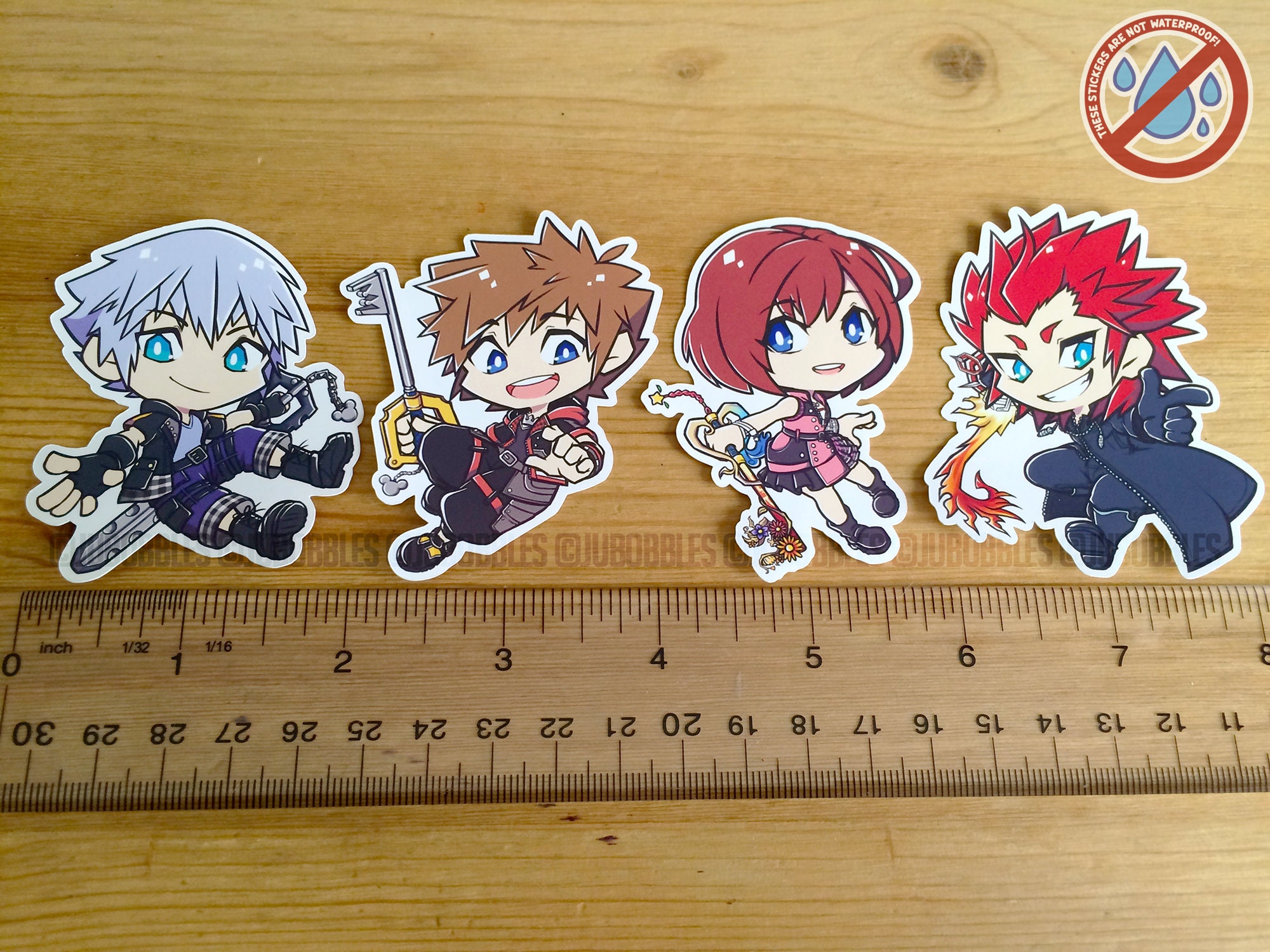 キングダムハーツ ステッカー | KH3 ソラ リク カイリ アクセル リア