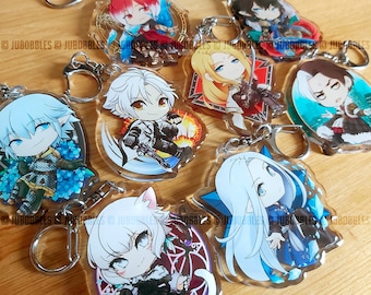 FFXIV 2" akrylowe zawieszki | Aymeric G'raha Crystal Exarch Ysayle Haurchefant Y'shtola Alisaie Emet Selch Zenos