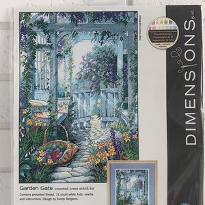 Kit Punto Croce Dimensions – Ghirlanda Cottage 30,5 Cm, Tela Aida 18 Count - 4