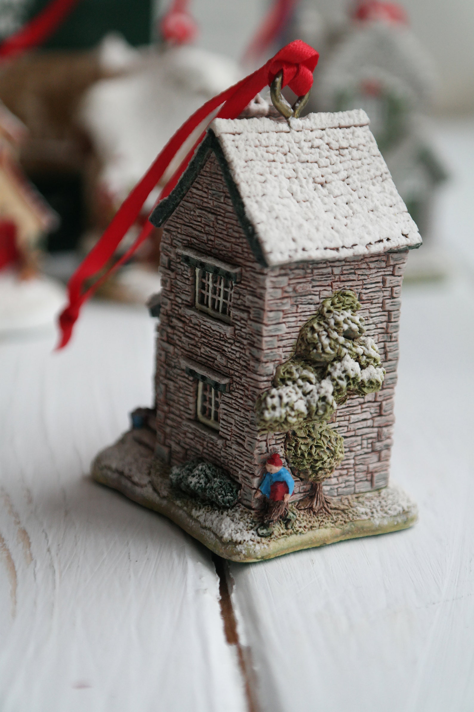 Cottage Christmas Ornament Vintage New Home Ornament Lilliput Etsy