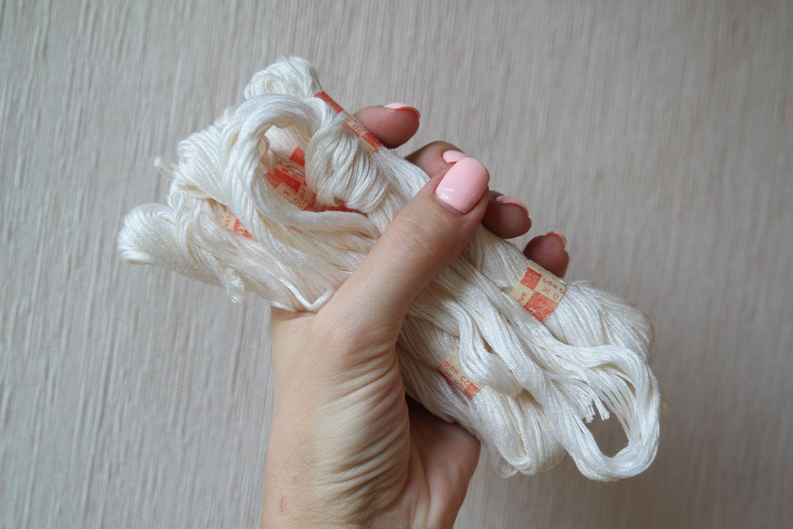 White embroidery thread set vintage / soviet vintage cotton Etsy