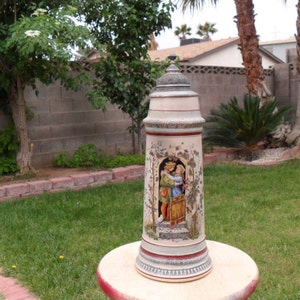 Gerz German beer stein, Larege Beer Stein, Vintage German Beer Stein
