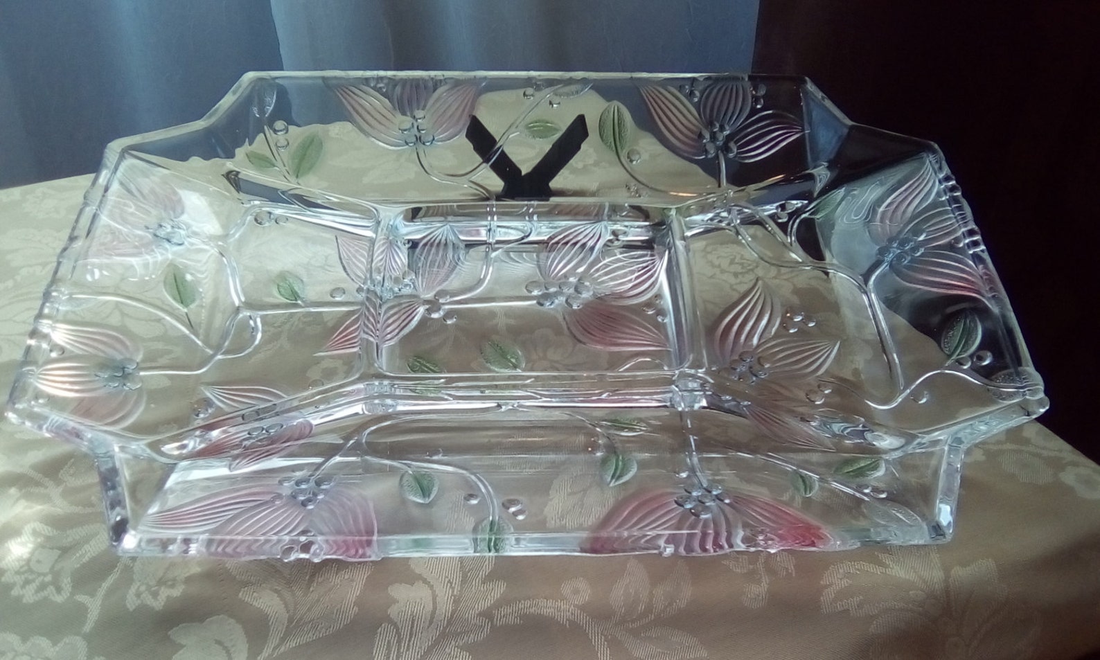 Glass Snack Tray Etsy