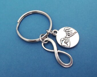 Infinity key ring Forever keychain Pinky promise keyring Men's gift Women's gift Gift for him Gift for her Best friend gift